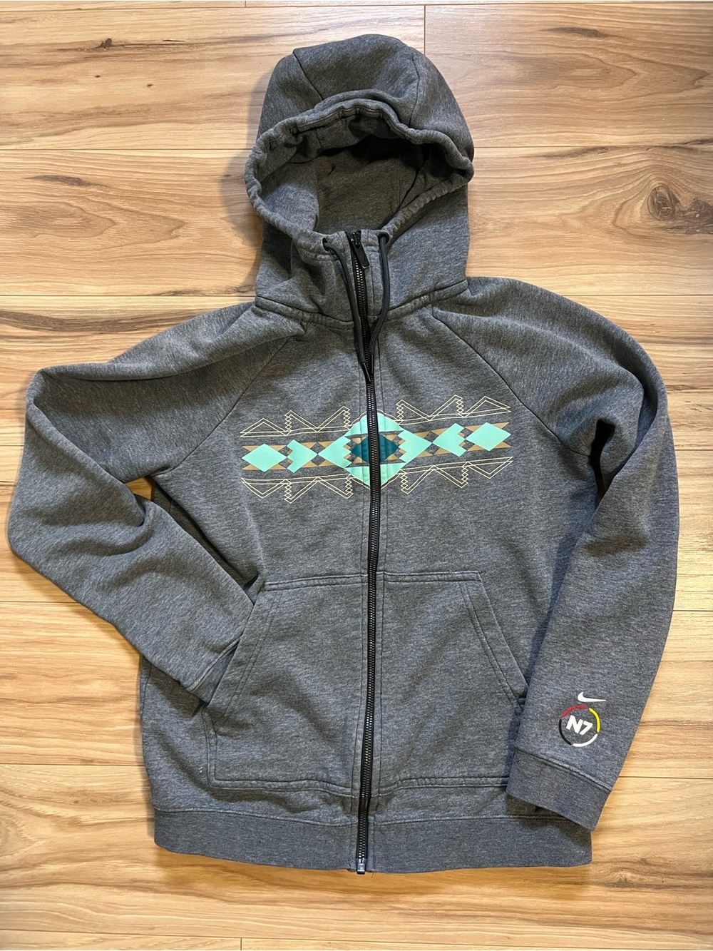 Nike Gray Zip Hoodie